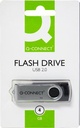 Q-CONNECT USB 2.0 ZWART 4GB