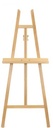 Atelier ezel Kangro voor doeken van 4,9 cm dik. Beukenhout. Tray 56x5cm. Ezel 61x151x90cm (b/h/d)