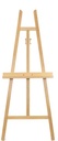 Atelier ezel Kangro voor doeken van 4,9 cm dik. Beukenhout. Tray 56x5cm. Ezel 61x151x90cm (b/h/d)