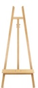 Atelier ezel Kangro voor doeken van 4,9 cm dik. Beukenhout. Tray 56x5cm. Ezel 61x151x90cm (b/h/d)