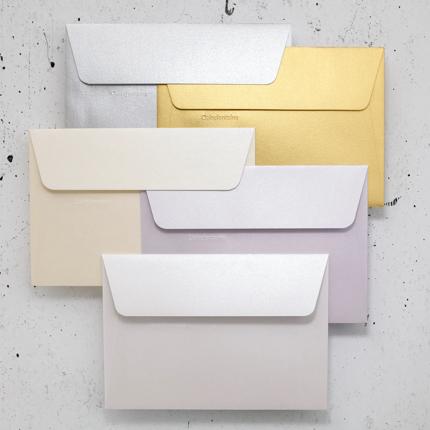 OMSLAGEN 20 STUKS  (114X162MM, PARELMOERWIT)