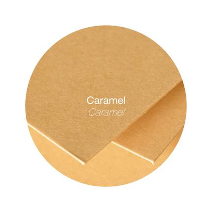 DUBBELE KAARTEN 25 STUKS (135X135MM, CARAMEL)