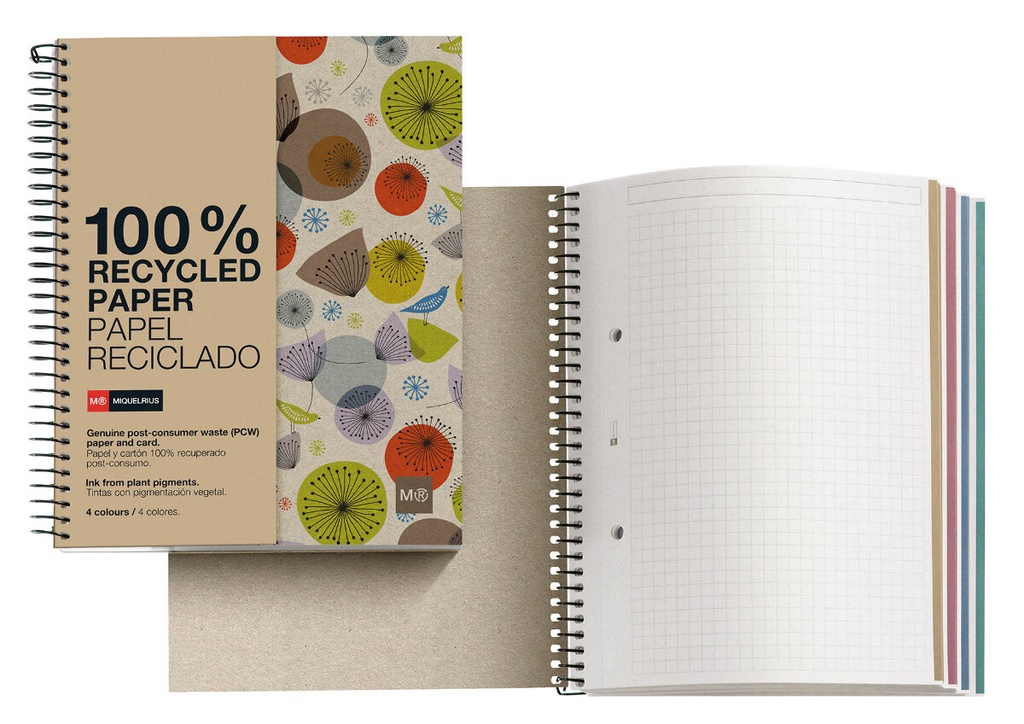 NOTEBOOK (A5, MIQUELRIUS ECO/BLOEM)