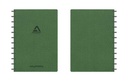 ADOC BUSINESS GELIJND, LEDER-LOOK BRUIN MET ZWARTE RINGEN A4