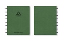 ADOC BUSINESS GERUIT - A5 - LEDER-LOOK MET ZWARTE RINGEN