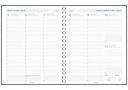 AGENDA PLAN-A-WEEK GEBONDEN BLAUW