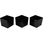 50 AMUSE BAKJE 42X42MM ZWART