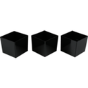 50 AMUSE BAKJE 42X42MM ZWART