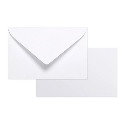 Set 20 Enveloppen gegomd 90x140 + 20 Kaarten - Wit