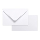 Set 20 Enveloppen gegomd 90x140 + 20 Kaarten - Wit