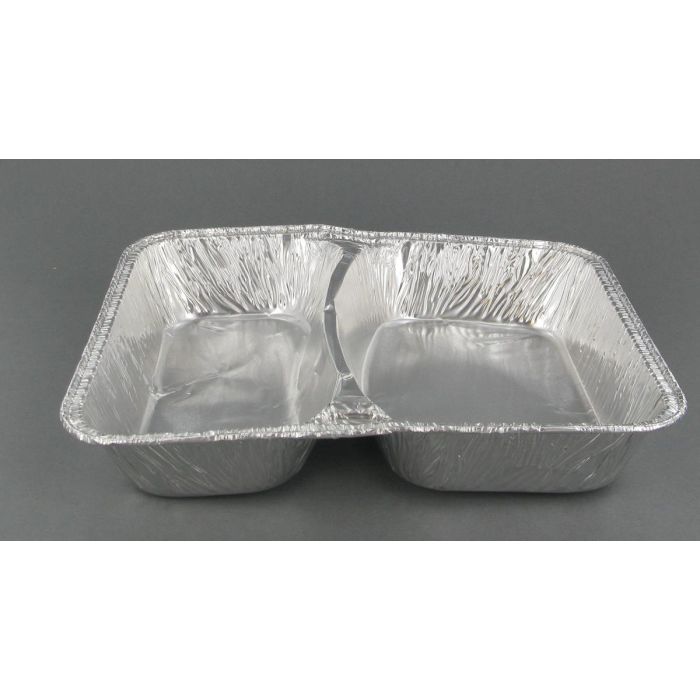 Alu bak 2 compartimenten - 1020ml - 100st