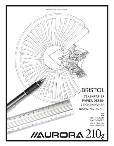 TEKENBLOK BRISTOL 200GR (210GR, 27X36CM)