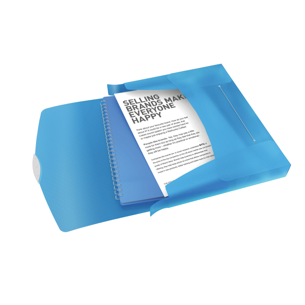 DOCUMENTENBOX VIVIDA PP 40MM (BLAUW)