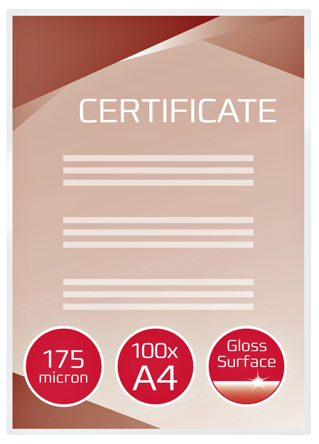 LAMINEERETUIS (2X175Μ, A4, 100)