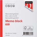 MEMO-BLOK 900BL 9X9 WIT KOPGELIJMD
