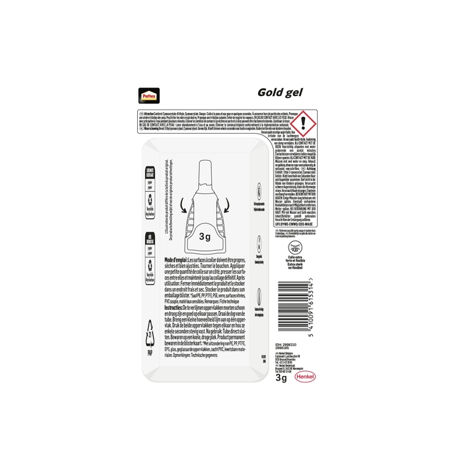 PATTEX SECONDELIJM GEL GOLD QUALITY 3GR.