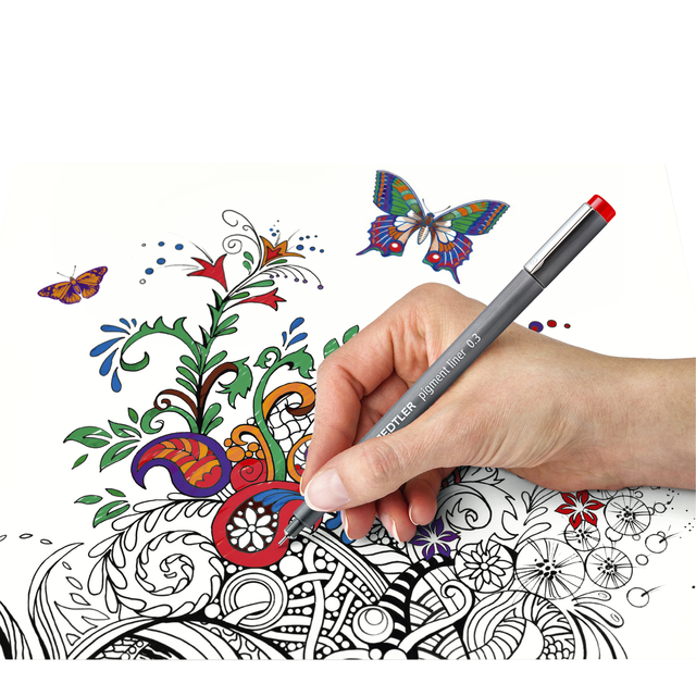 PIGMENTLINER Staedler (0.3MM, 6 KLEUREN)