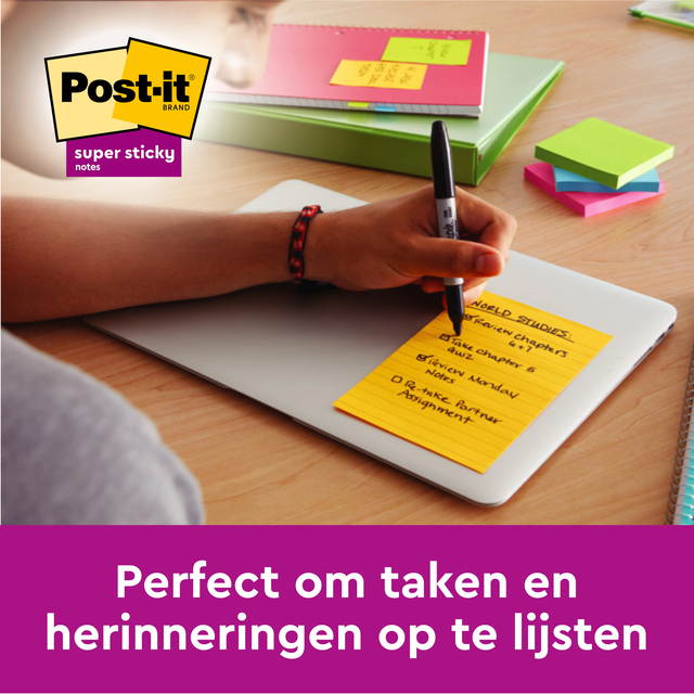 POST-IT 102 X 152 MM GEEL BLANCO