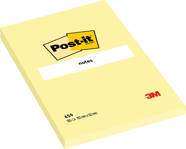 POST-IT 102 X 152 MM GEEL BLANCO