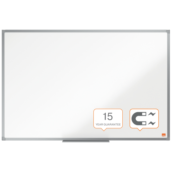 NOBO WHITEBORD STAAL 90X60 RETAIL VERP.