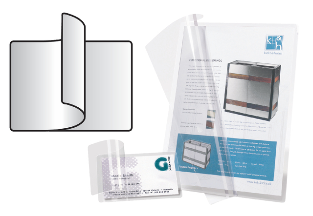 SELF LAMINEER CARD 10 STUKS (54X86MM)