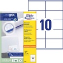 ETIK UNIV 105X57 1000ST WT