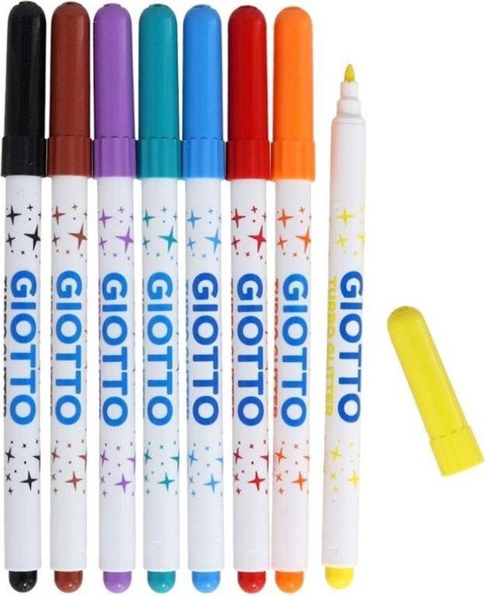 GIOTTO 8 VILSTIFT GLITTER