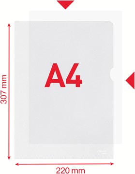 100 ZICHTMAP PP, GESTRUCT. A4 TRANSRANT