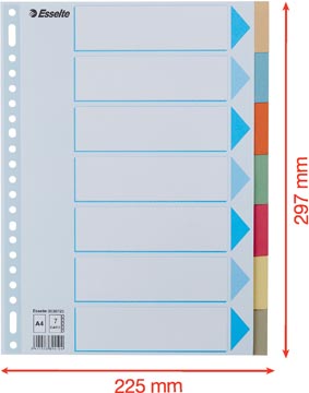 VERDEELKAARTEN KARTON A4 (300GR, 7)