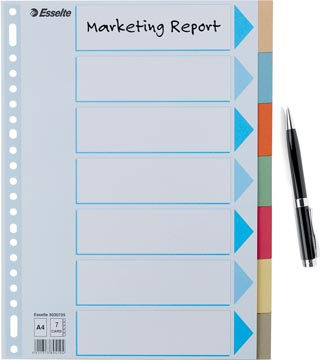 VERDEELKAARTEN KARTON A4 (300GR, 7)