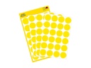 ZWECK ETIKETTEN (18MM, 96st (ROND), GEEL)