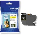 LC421XLY BROTHER DCPJ/MFCJ INKT GEEL HC 500PAGINA'S