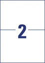 ZWECK WEERVASTE ETIKETTEN LASER (2/A4)