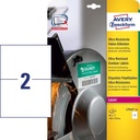 ZWECK WEERVASTE ETIKETTEN LASER (2/A4)