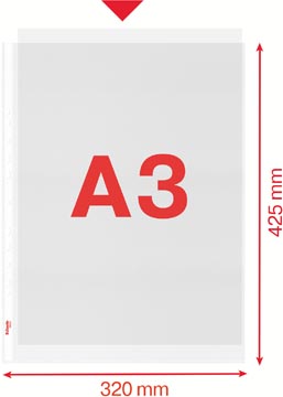 SHOWTAS A3 - STAAND- 85 MICRON - PER STUK 