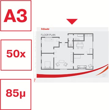 SHOWTAS A3 - LIGGEND - 85 MICRON - PER STUK 
