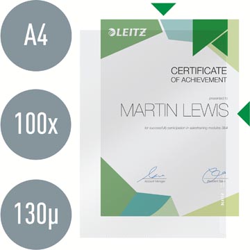 ZICHTMAP A4 LASNAAD (MAT TRANSPARANT)