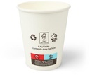 Beker uit karton, 150 ml, wit, pak van 100 stuks