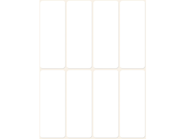 ZWECK ETIKETTEN (50X19MM, WIT)