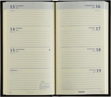 Agenda Brepols Interplan Lima Zwart