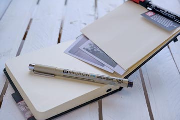 SAKURA SCHETSBOEK 12X12CM WIT