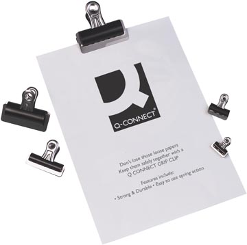 Q-Connect Bulldogclip, Zwart, 32 Mm, Doos Van 10 Stuks