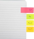 Q-Connect Quick Tabs, Ft 20 X 50 Mm, 4 X 50 Tabs, Geassorteerde Kleuren