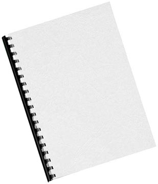 dekblad a4 wit glanzend 100x
