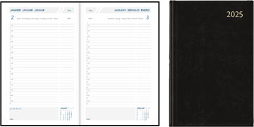 Agenda Folio 1Dp 6T Balacron geassorteerde kleuren (zwart-blauw-rood)                   