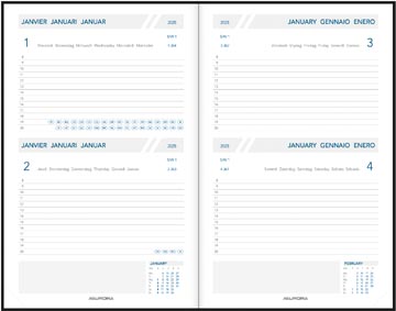 Agenda Folio 2dp 6T Balacron (geassorteerde kleuren)                   