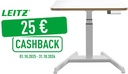 Leitz Ergo Zit/Sta bureau, ft blad 80 x 60 cm, elektrisch, op voet