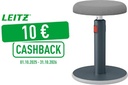 leitz cosy zit-sta kruk grijs
