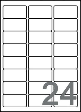 Zweck Etiketten Quick Dry Inkjet (63.5X33.9Mm)