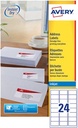 Zweck Etiketten Quick Dry Inkjet (63.5X33.9Mm)